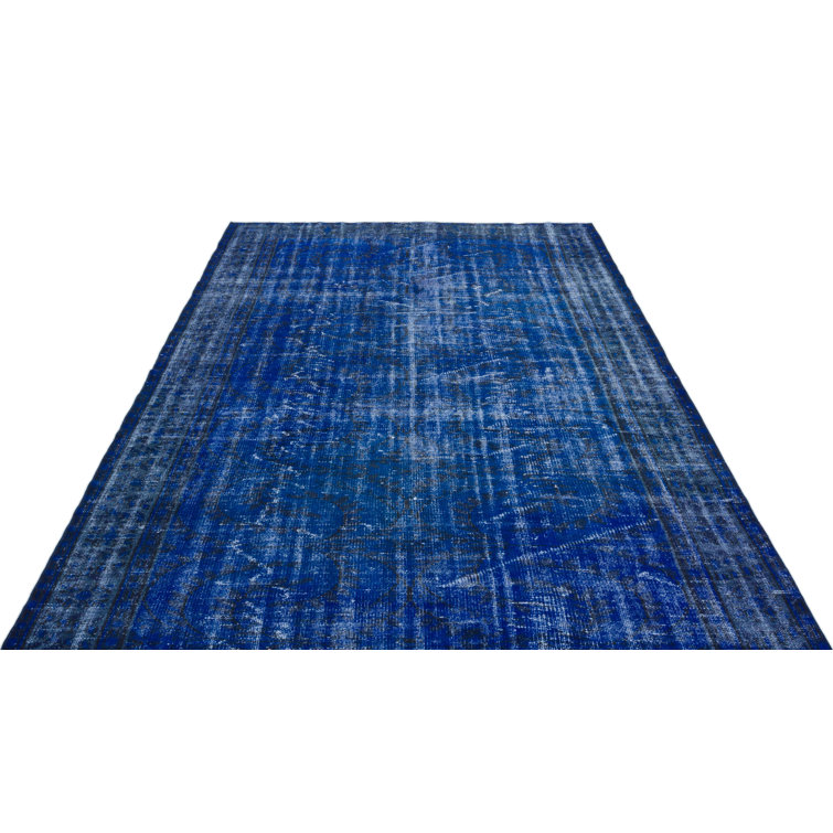 Blue Elephant Hand Knotted Blue Rug Wayfair.co.uk